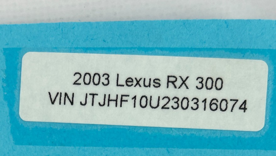 1999-2003 Lexus RX300 Rear Left Power Window Switch Assembly OEM 74280-48040