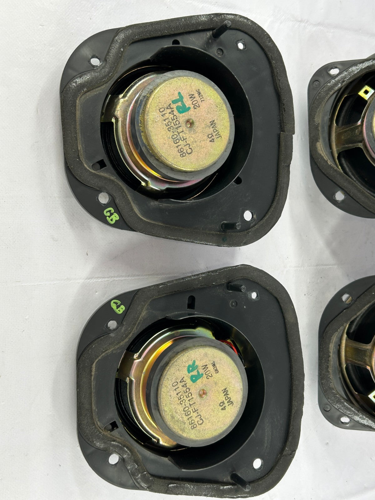 96-02 Toyota 4Runner Front Rear Left Right 4 Set Door Speakers OEM 86160-35100