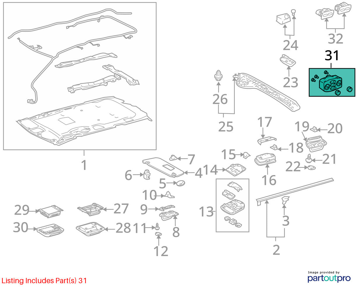 2004-2010 Toyota Sienna Rear A/C Temperature Climate Control OEM 55900-08100-A0