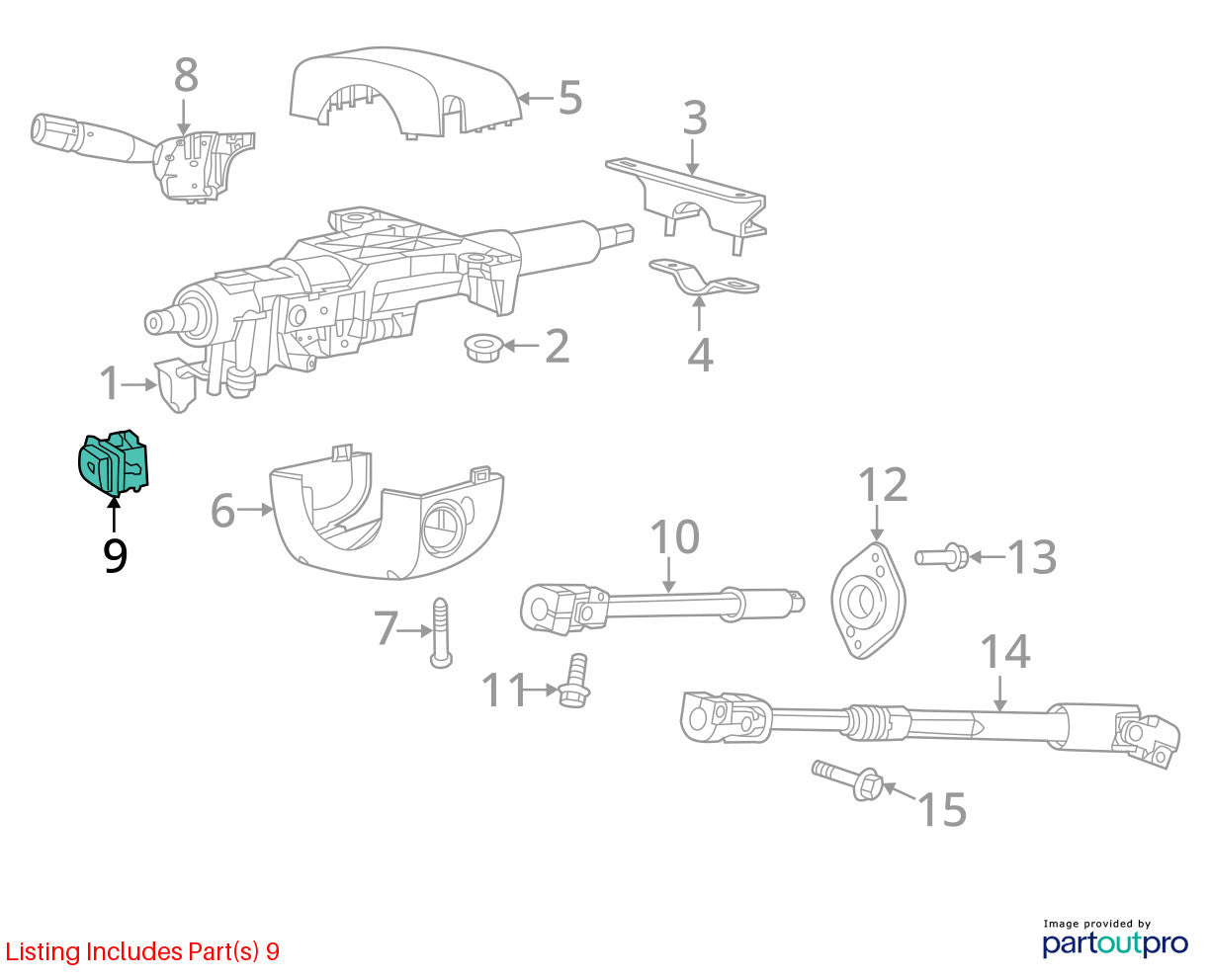99-04 Jeep Grand Cherokee Pedal Adjust Switch OEM 56042387