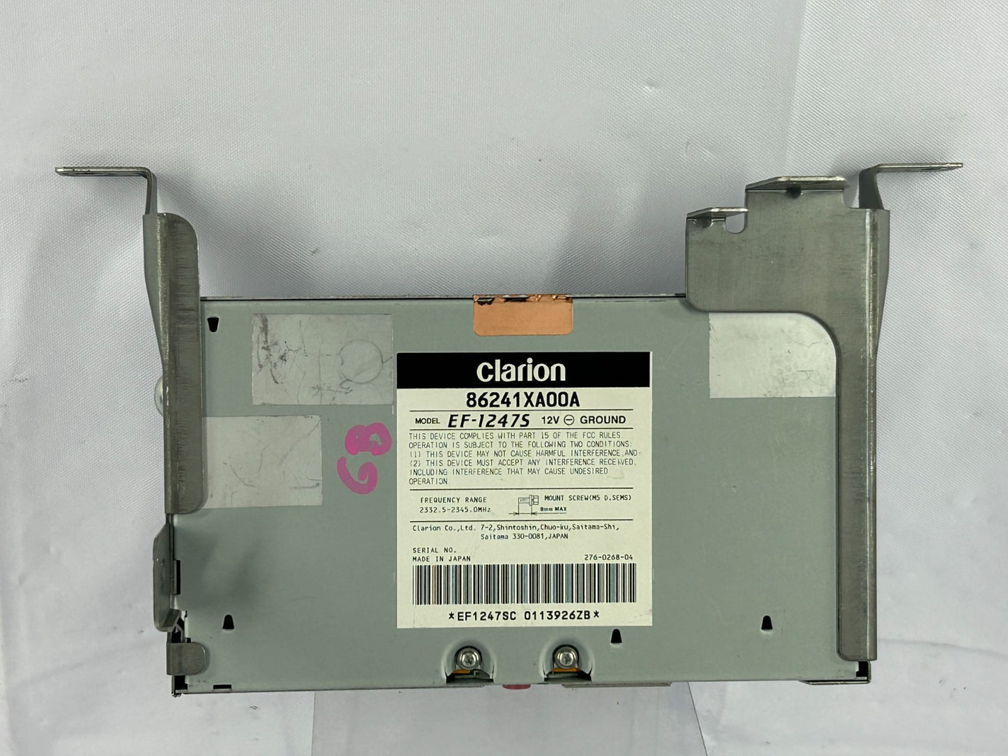 2010-2014 Subaru Legacy Clarion XM Satellite Radio Module Tuner OEM 86241XA00A