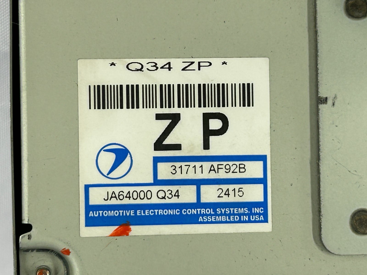 2002 Subaru Legacy Outback Transmission Control Unit TCU TCM OEM 31711AF92B
