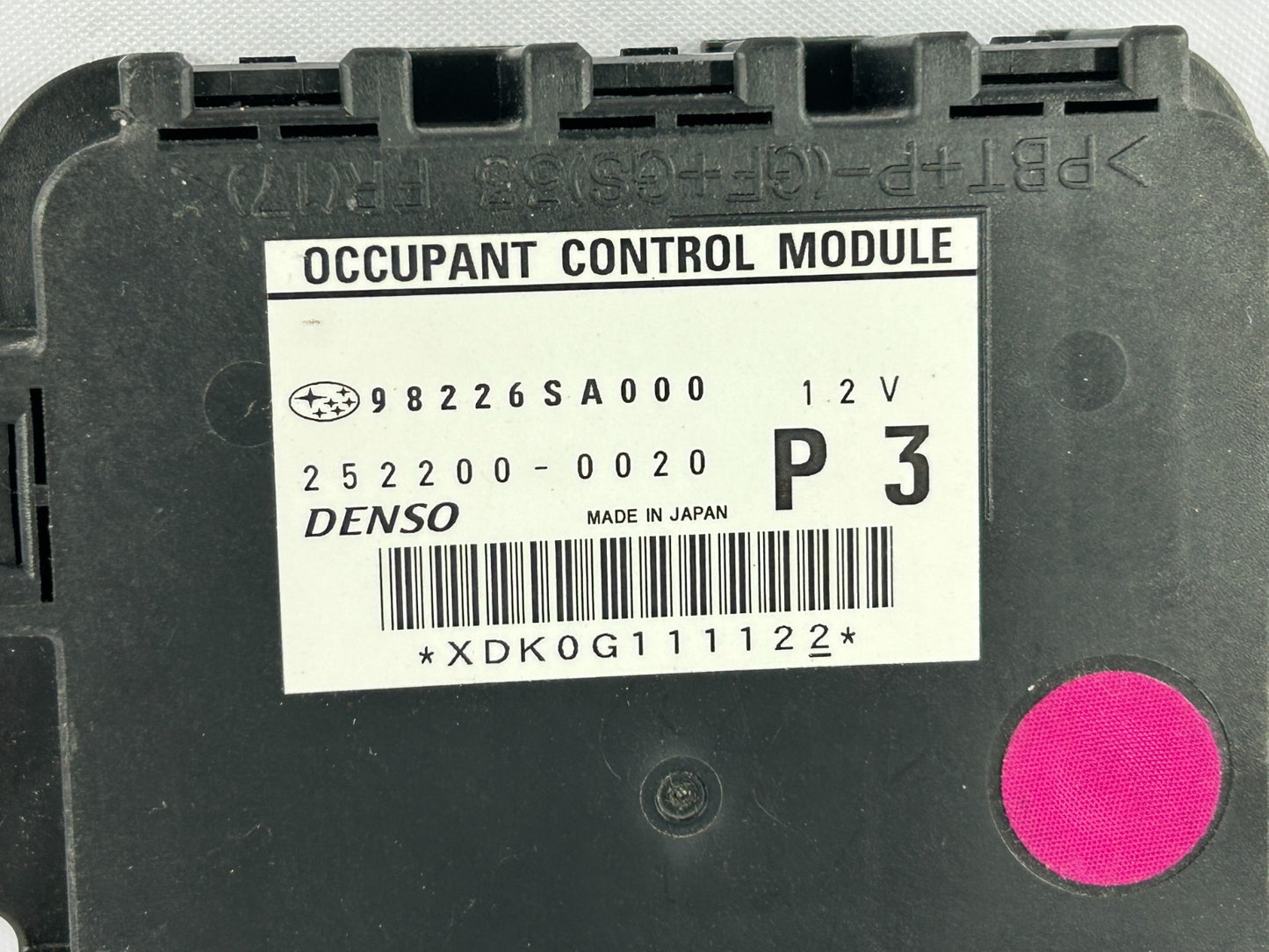 2006 Subaru Forester Seat Occupant Control Module Unit OEM 98226SA000