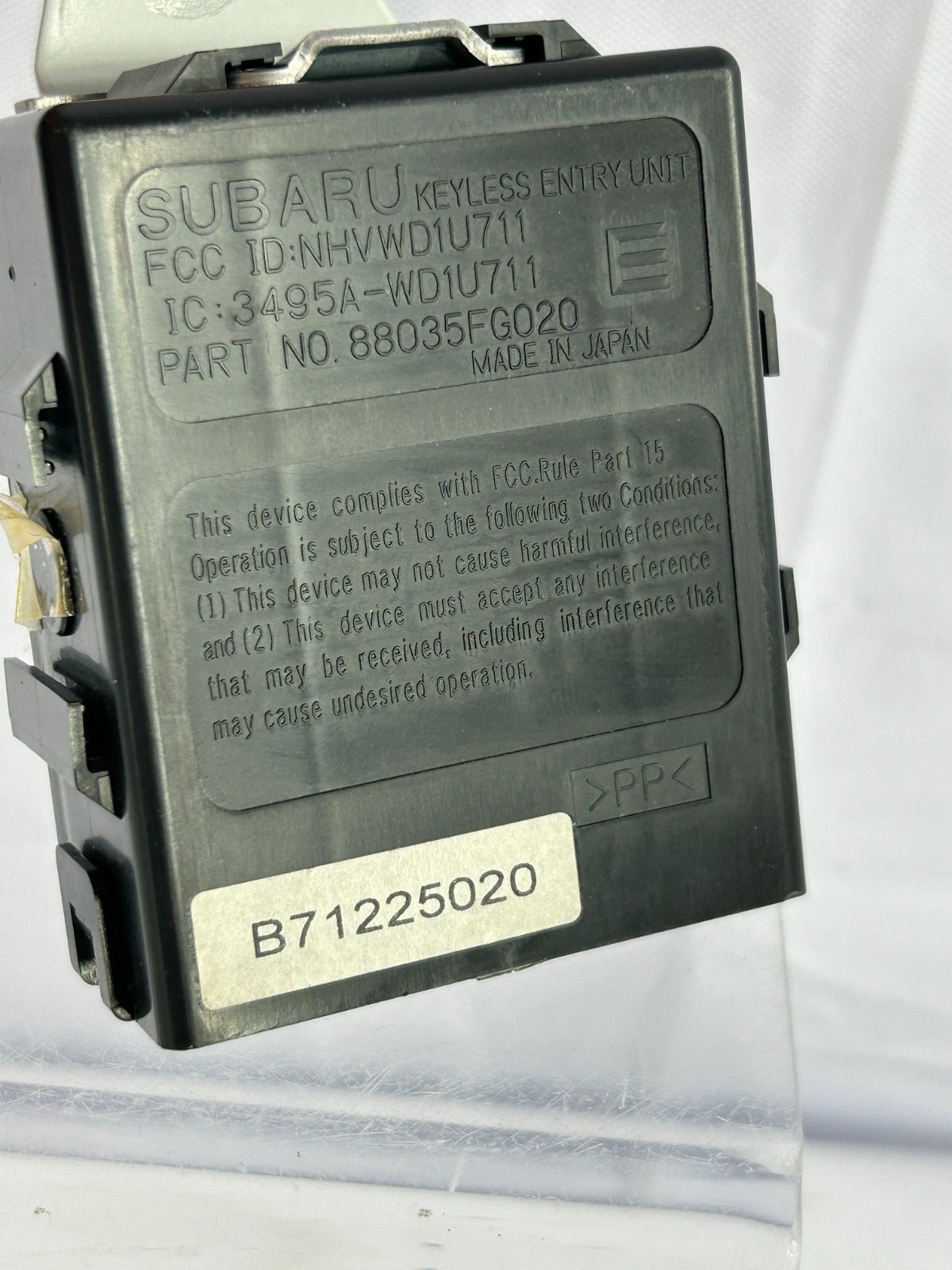 2009 Subaru Forester Theft Locking Keyless Entry Control Module OEM 88035FG020