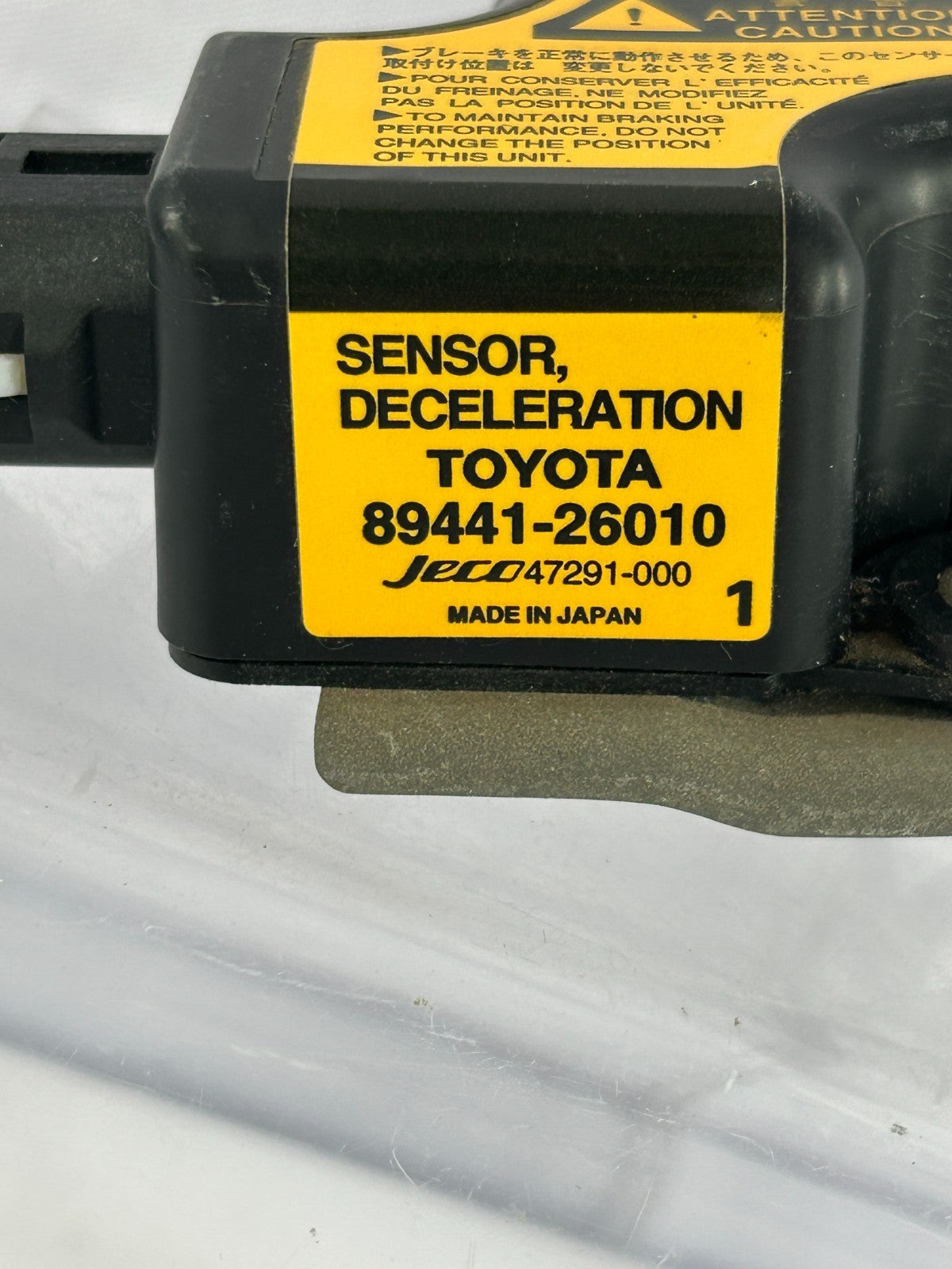 1999-2001 Toyota 4Runner ABS Deceleration Sensor Module Unit OEM 89441-26010