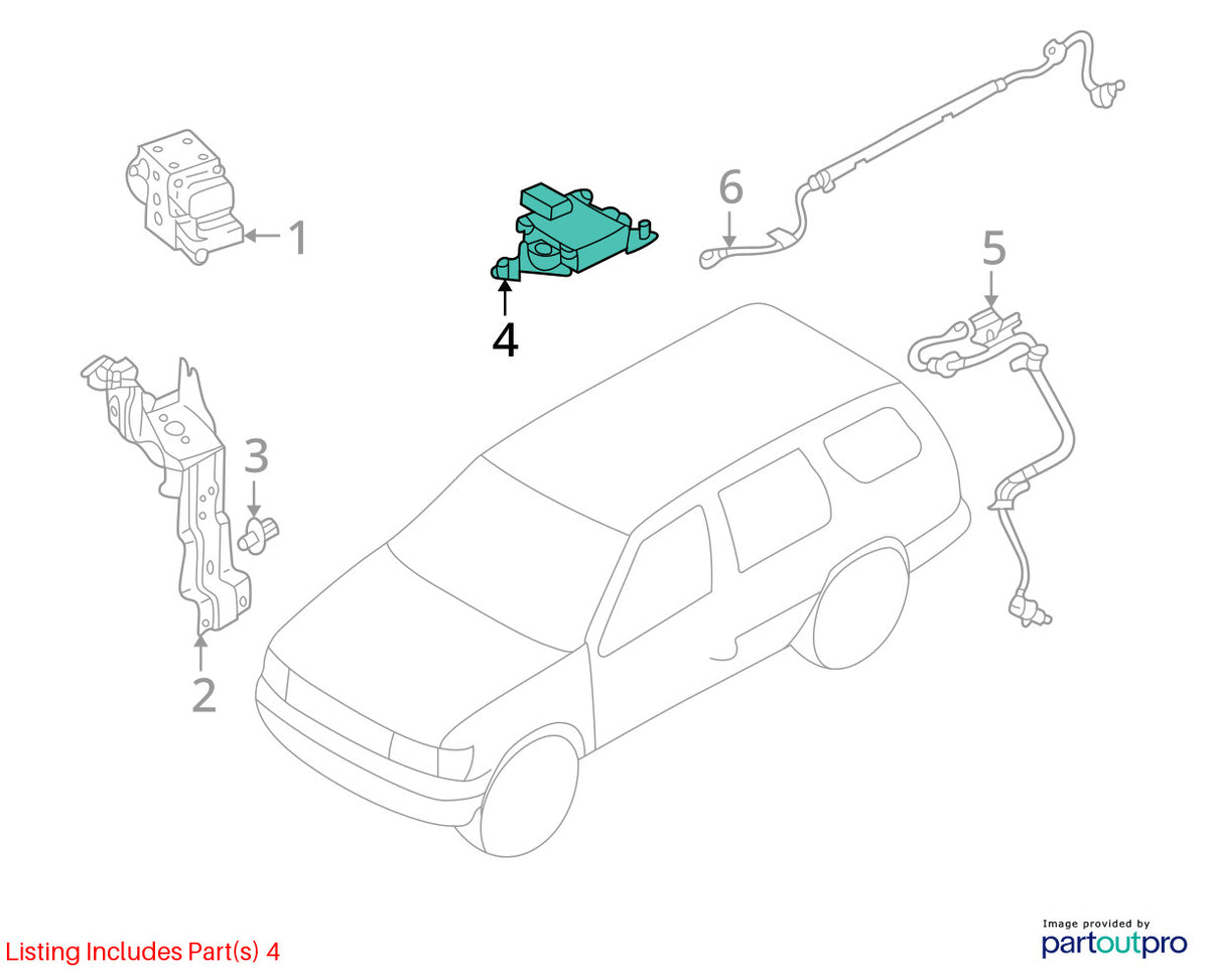 1997-2001 Nissan Pathfinder Deceleration Sensor Module Unit OEM 479301W300