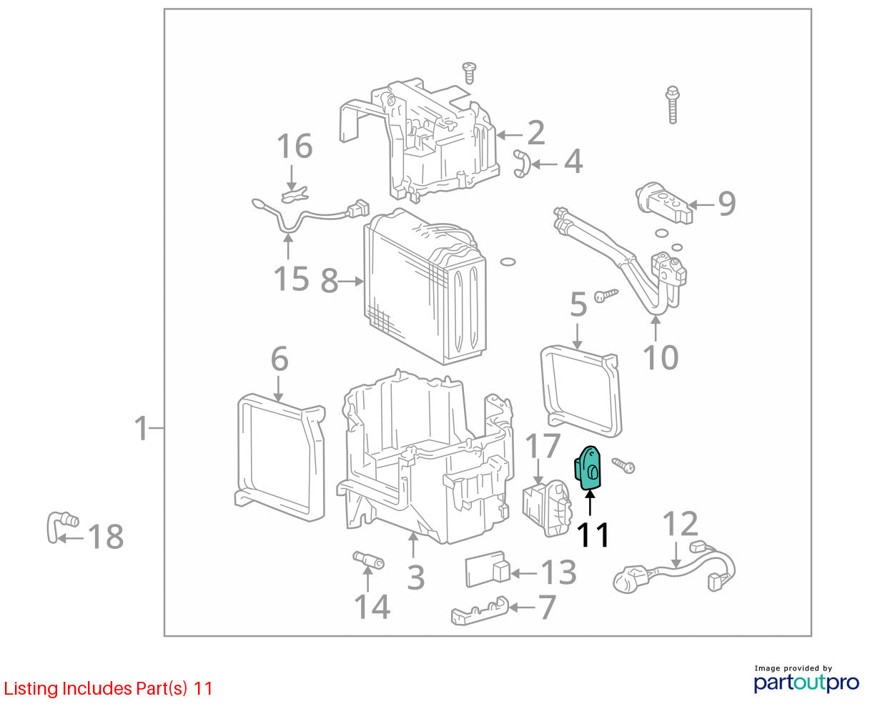 1996-2002 Toyota 4Runner HVAC AC Blower Motor Fan Resistor OEM 87138-35050