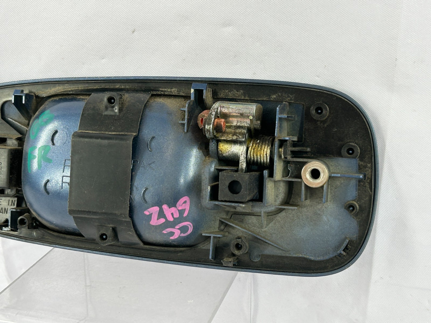2007 Subaru Impreza Front Right Side Exterior Door Handle Blue OEM 61021FE060