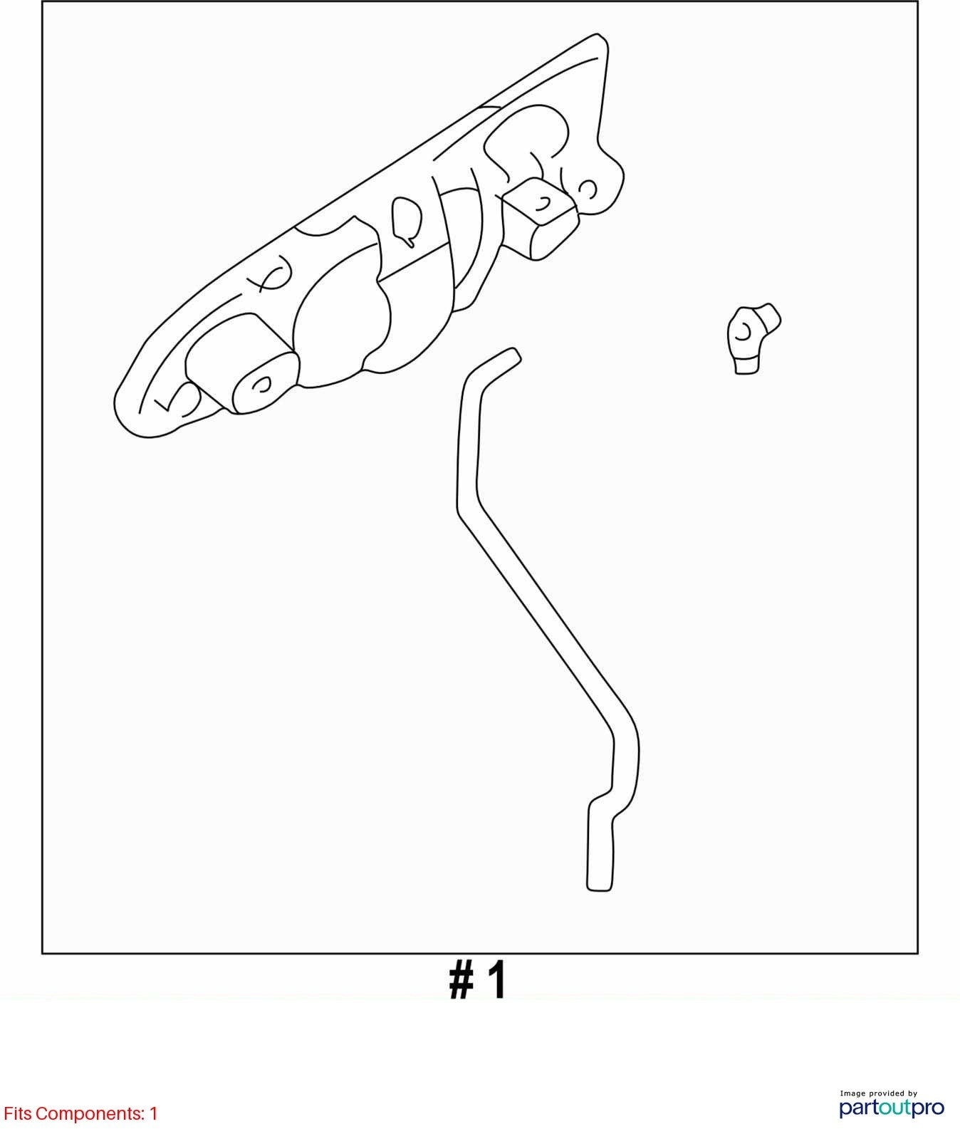 2006-2007 Subaru Impreza Front Right Side Exterior Door Handle OEM 61021FE060QG