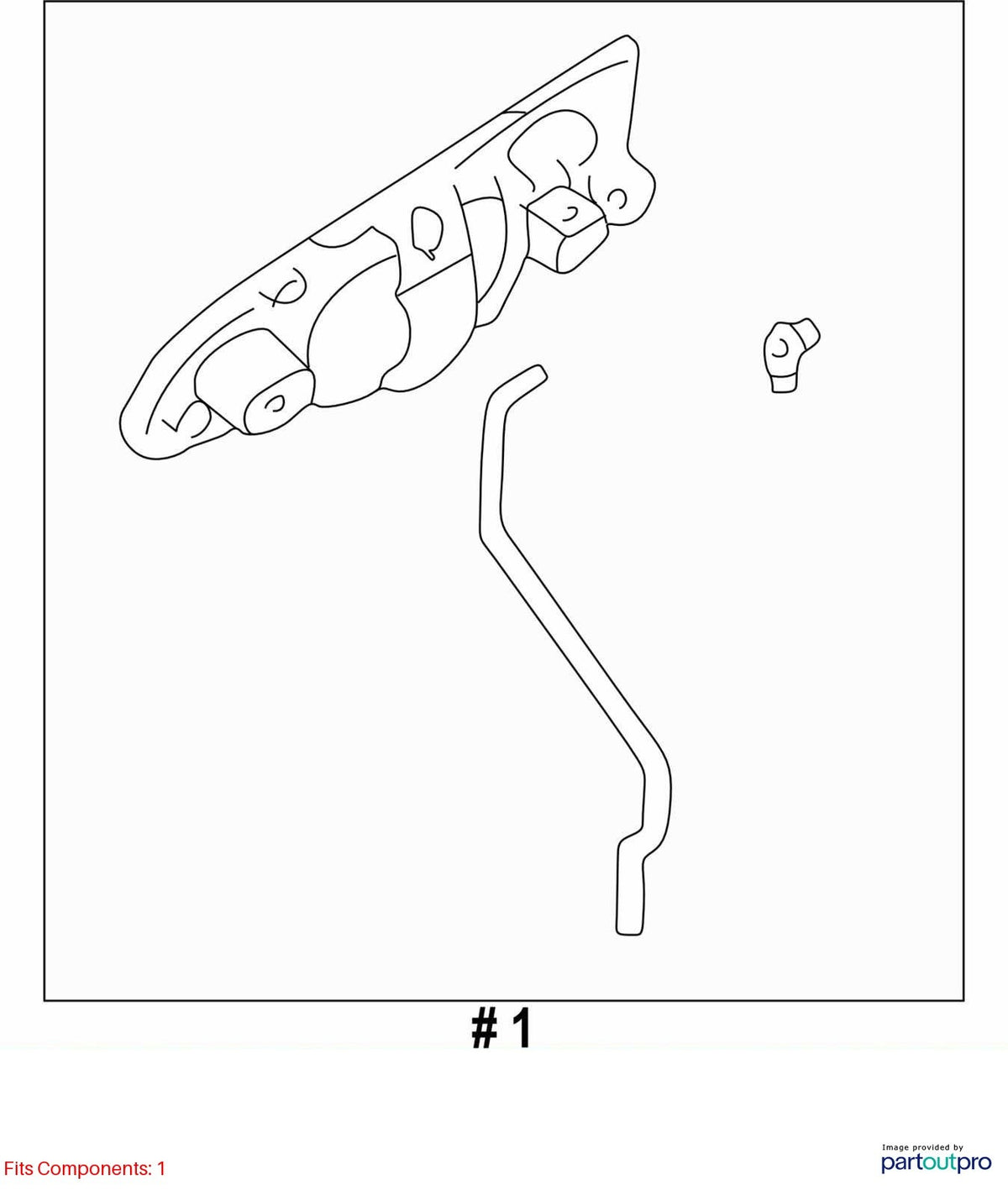 2006-2007 Subaru Impreza Front Right Side Exterior Door Handle OEM 61021FE060QG