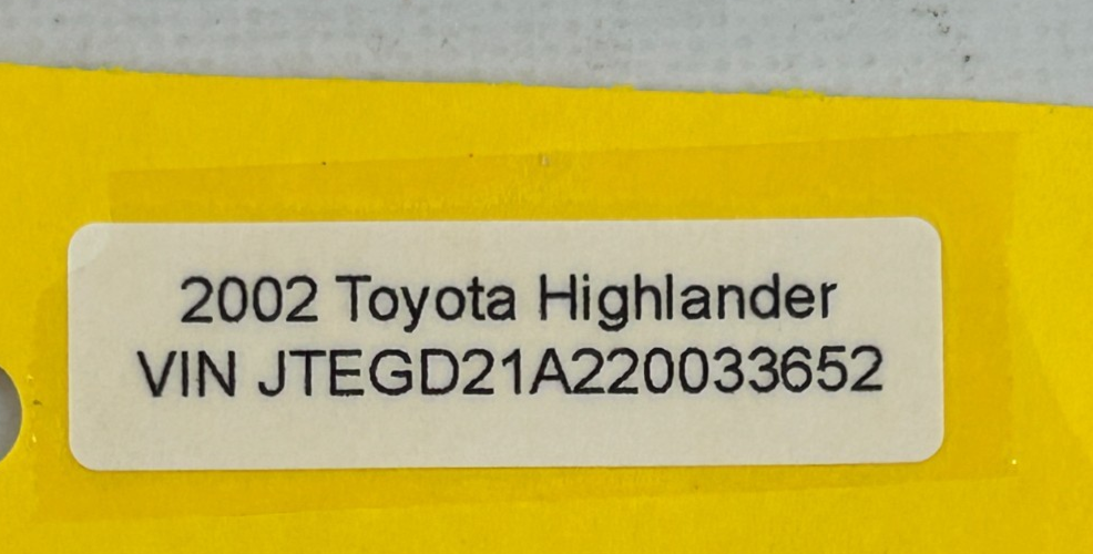 2001-2007 Toyota Highlander  Headlight Turn Signal Wiper Switch OEM 84140-20670