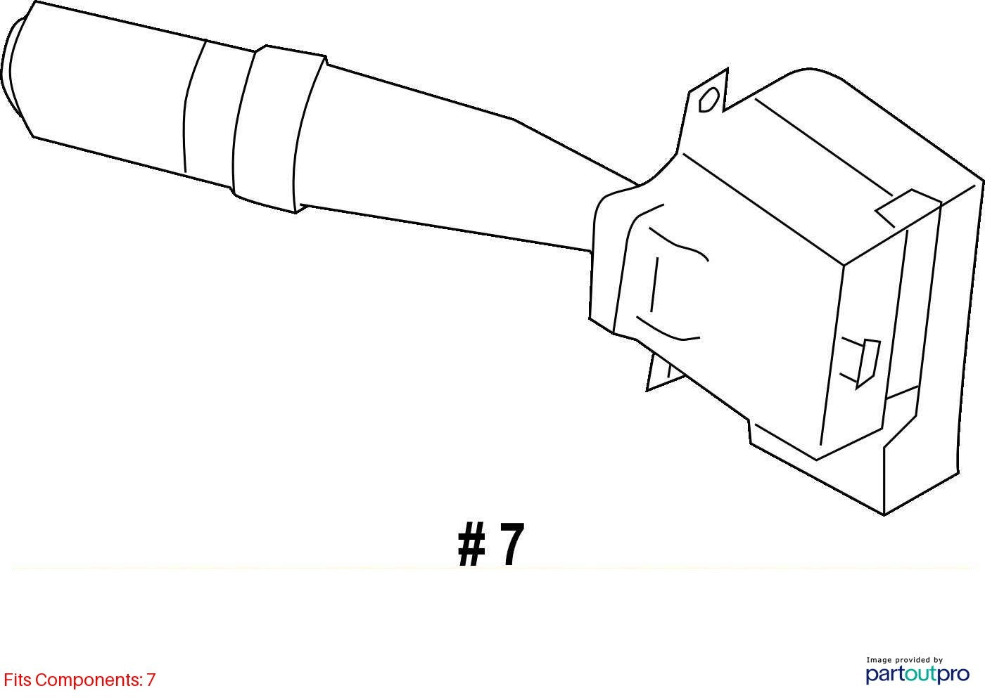 03-04 Subaru Forester Windshield Wiper Control Switch Lever Arm OEM 83114SA010