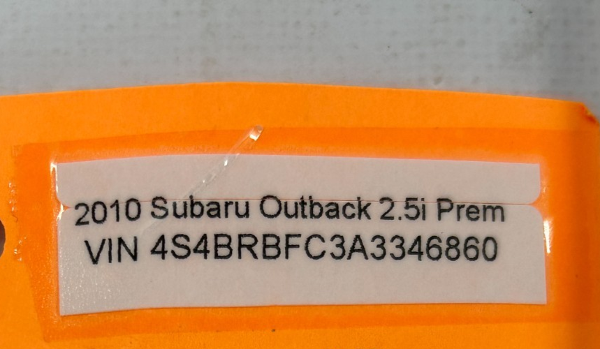 2010-2014 Subaru Outback Rear Left Side Interior Door Handle OEM 61051AJ01AVH