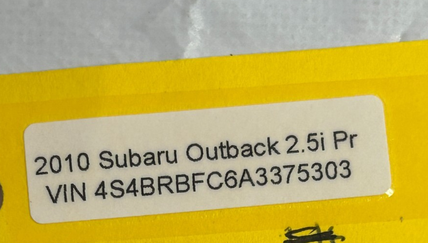 2010-2014 Subaru Outback Rear Left Side Interior Door Handle OEM 61051AJ01AVH
