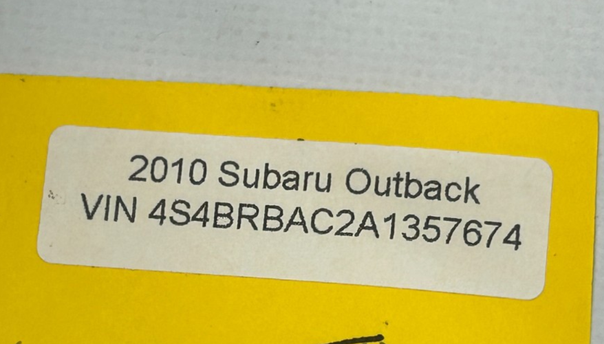 2010-2014 Subaru Outback Rear Left Side Interior Door Handle OEM 61051AJ01AVH