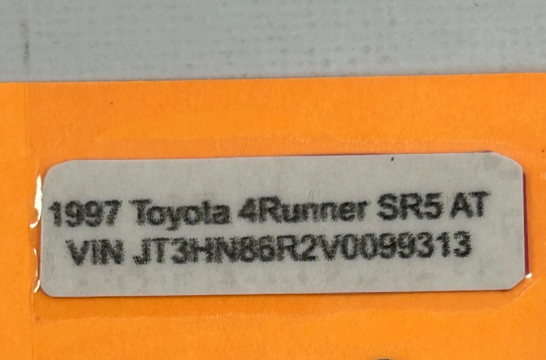 1996-1999 Toyota 4Runner Rear Right Interior Door Handle OEM 69205-10070-E0