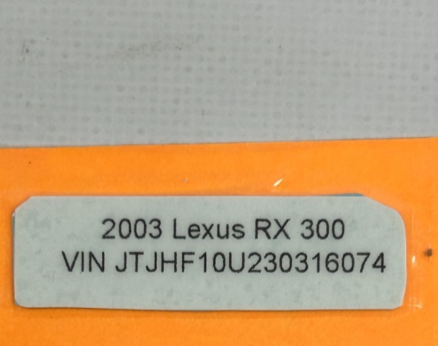 2000-2003 Lexus RX300 Rear Right Interior Door Handle Beige OEM 69205-48010-A0