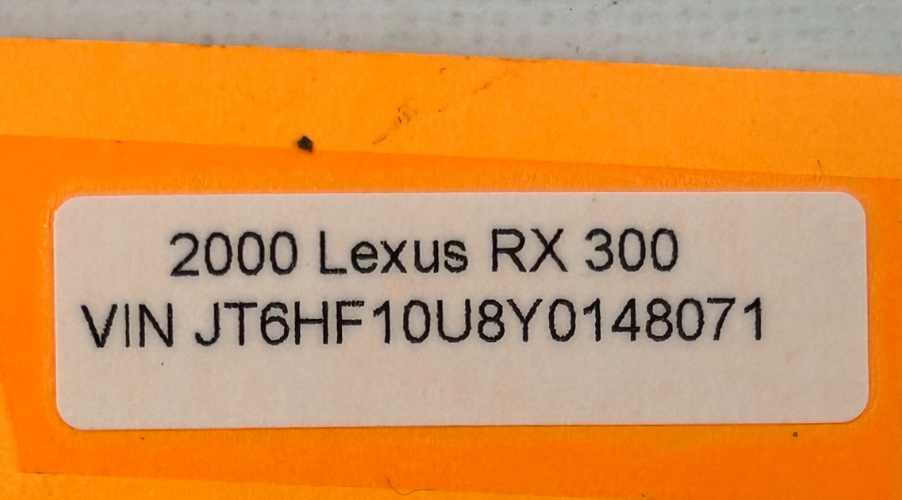 1999-2001 Lexus RX300 Rear Right Inner Door Handle Beige OEM 69205-30150-A1