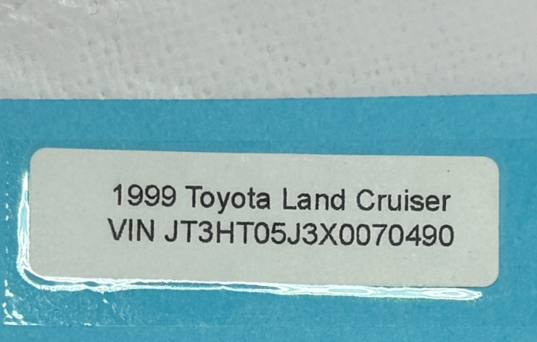 98-02 Toyota Land Cruiser Rear Right Door Armrest Pull Handle OEM 74250-60010