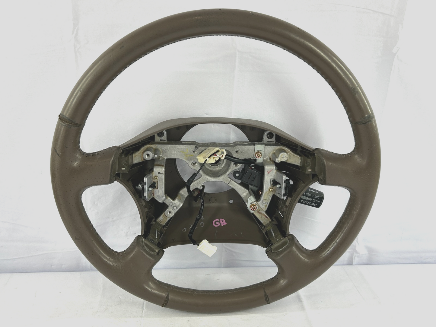 1999-2001 Toyota Land Cruiser Steering Wheel Brown Leather OEM 45100-60301-E0
