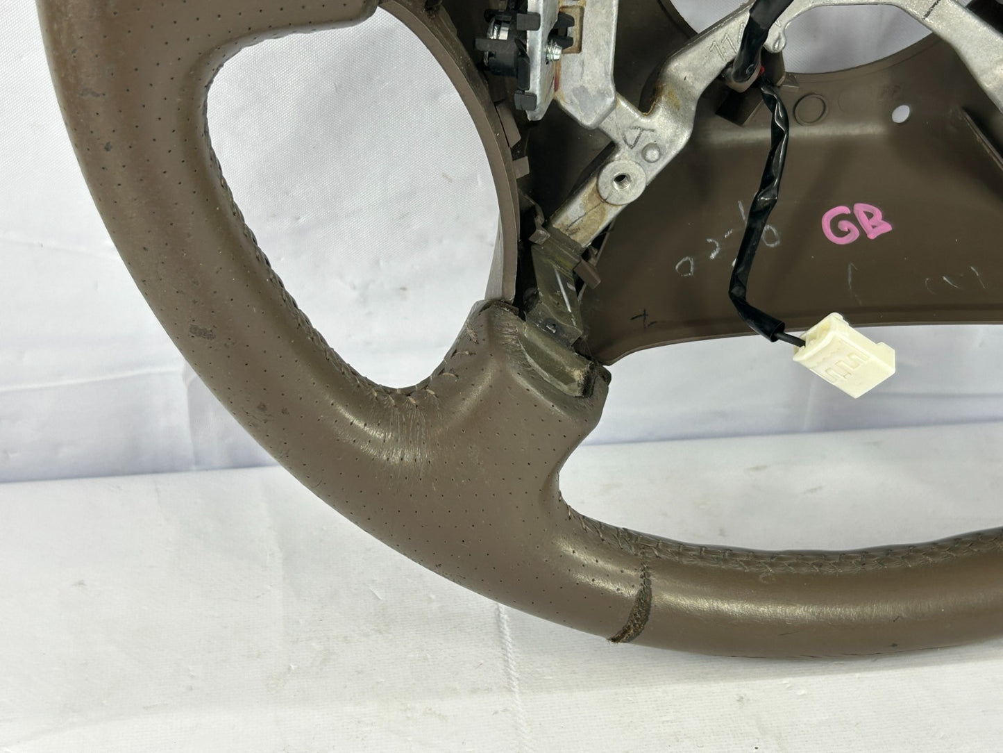 1999-2001 Toyota Land Cruiser Steering Wheel Brown Leather OEM 45100-60301-E0