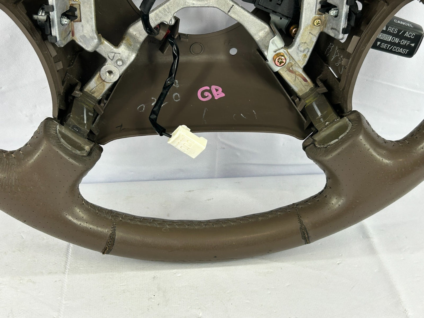 1999-2001 Toyota Land Cruiser Steering Wheel Brown Leather OEM 45100-60301-E0