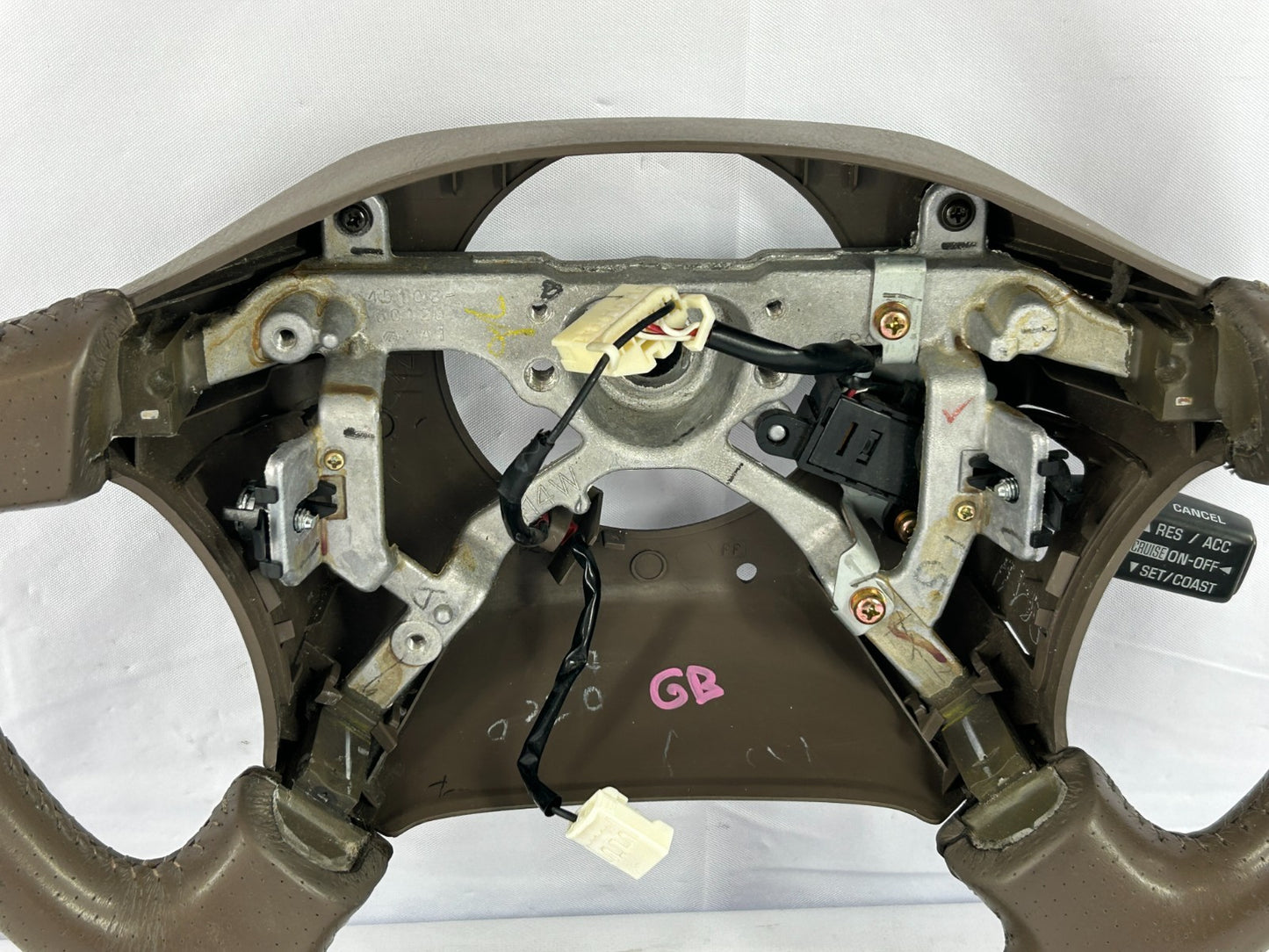1999-2001 Toyota Land Cruiser Steering Wheel Brown Leather OEM 45100-60301-E0
