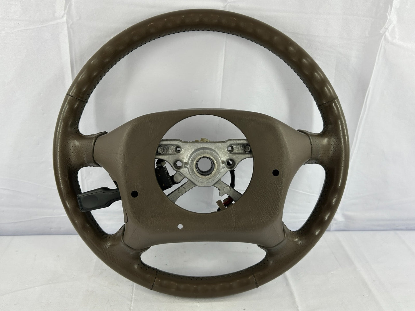 1999-2001 Toyota Land Cruiser Steering Wheel Brown Leather OEM 45100-60301-E0