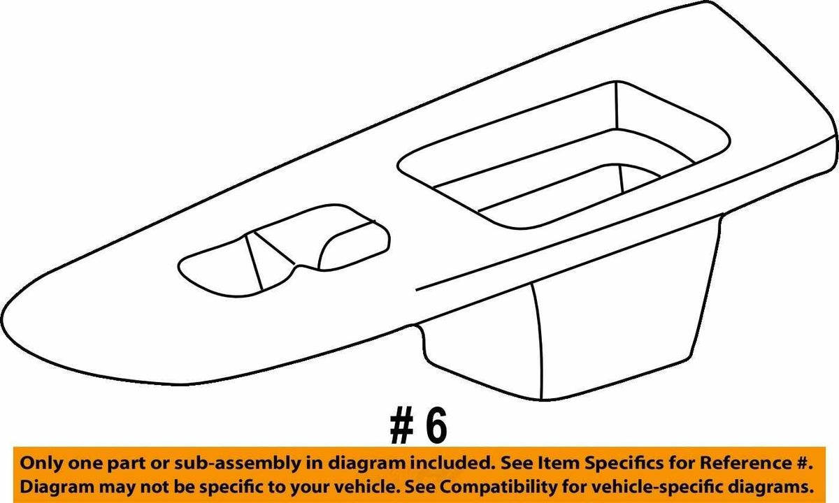 98-01 Toyota Land Cruiser Rear Left Door Switch Panel Armrest OEM 74204-60060-A0