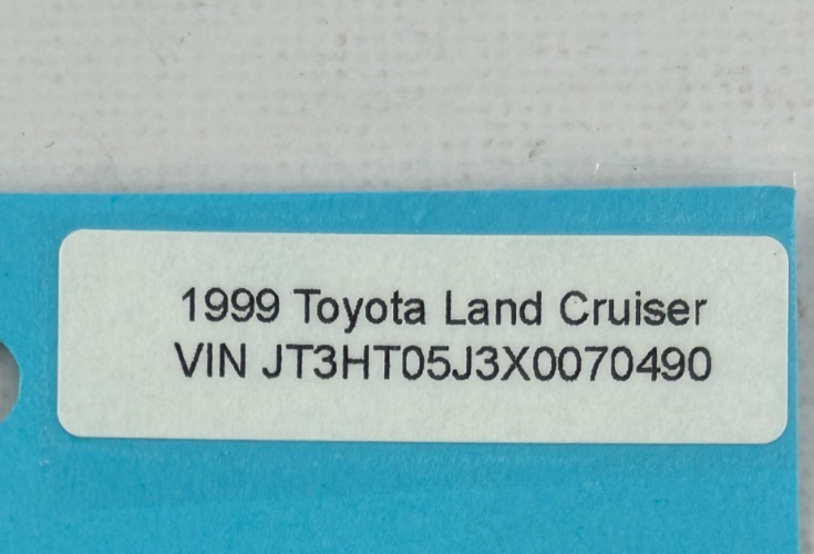 98-01 Toyota Land Cruiser Rear Left Door Switch Panel Armrest OEM 74204-60060-A0