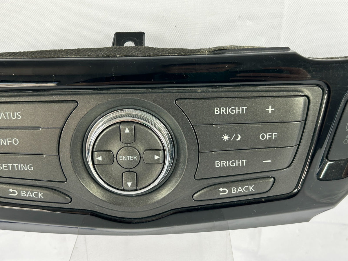 13-17 Nissan Pathfinder Dash Center Multifanctionl Control Panel OEM 28395-3KA0A