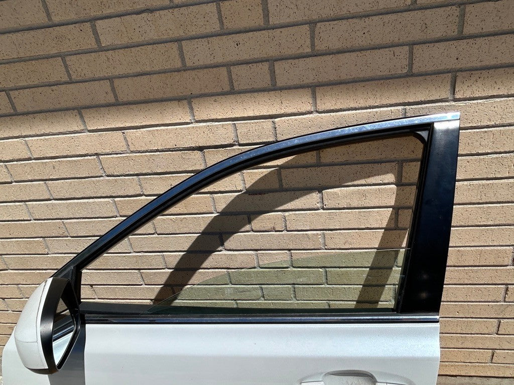 2010-2014 Subaru Outback Left Front Door Shell Complete Satin White Pearl 37J
