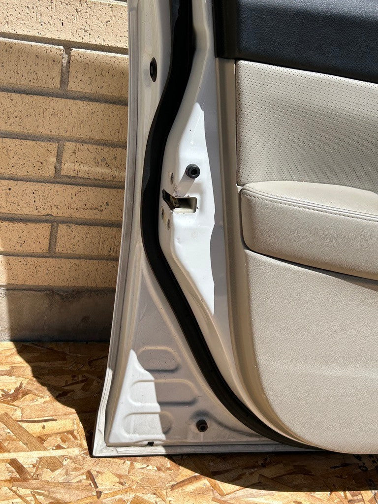 2010-2014 Subaru Outback Left Front Door Shell Complete Satin White Pearl 37J
