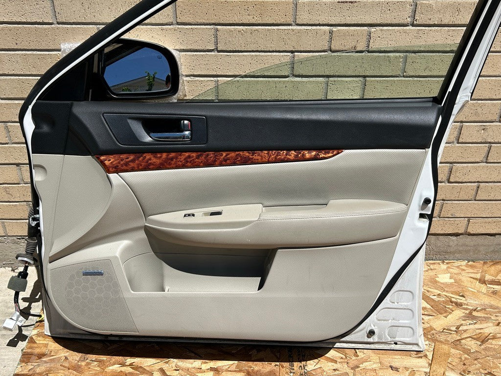 2010-2014 Subaru Outback Right Front Door Shell Complete Satin White Pearl 37J