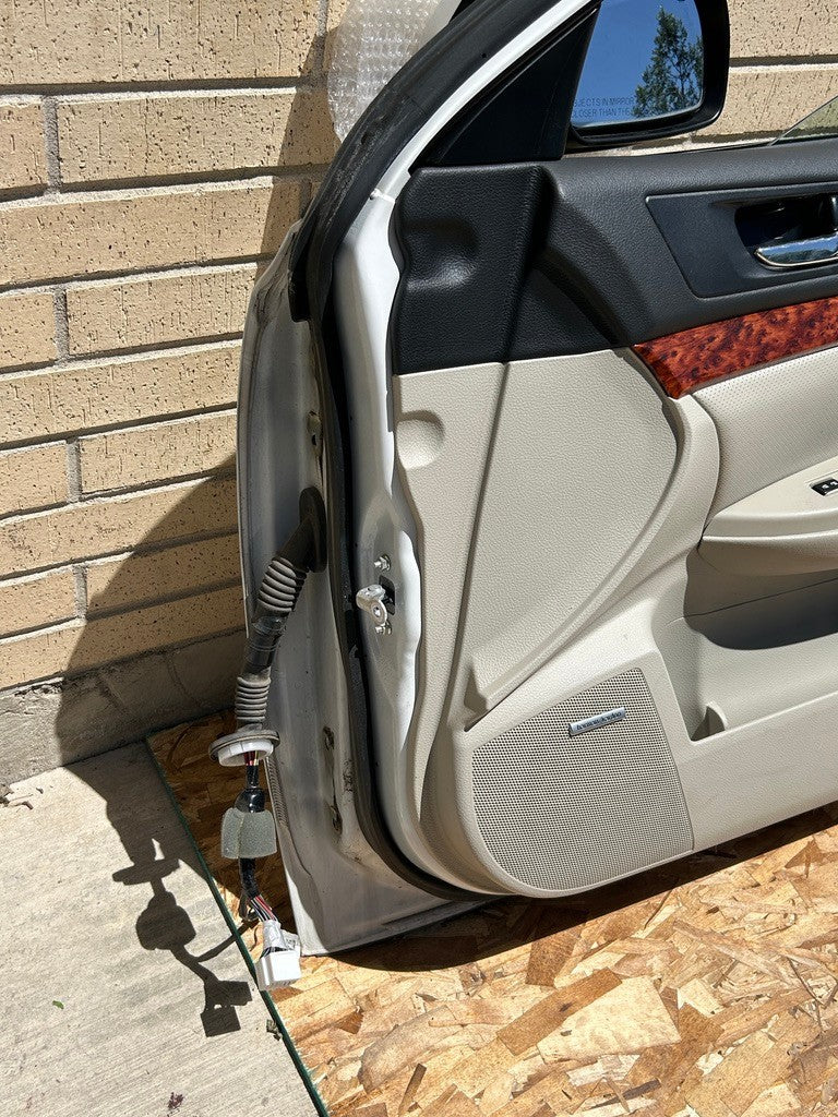 2010-2014 Subaru Outback Right Front Door Shell Complete Satin White Pearl 37J