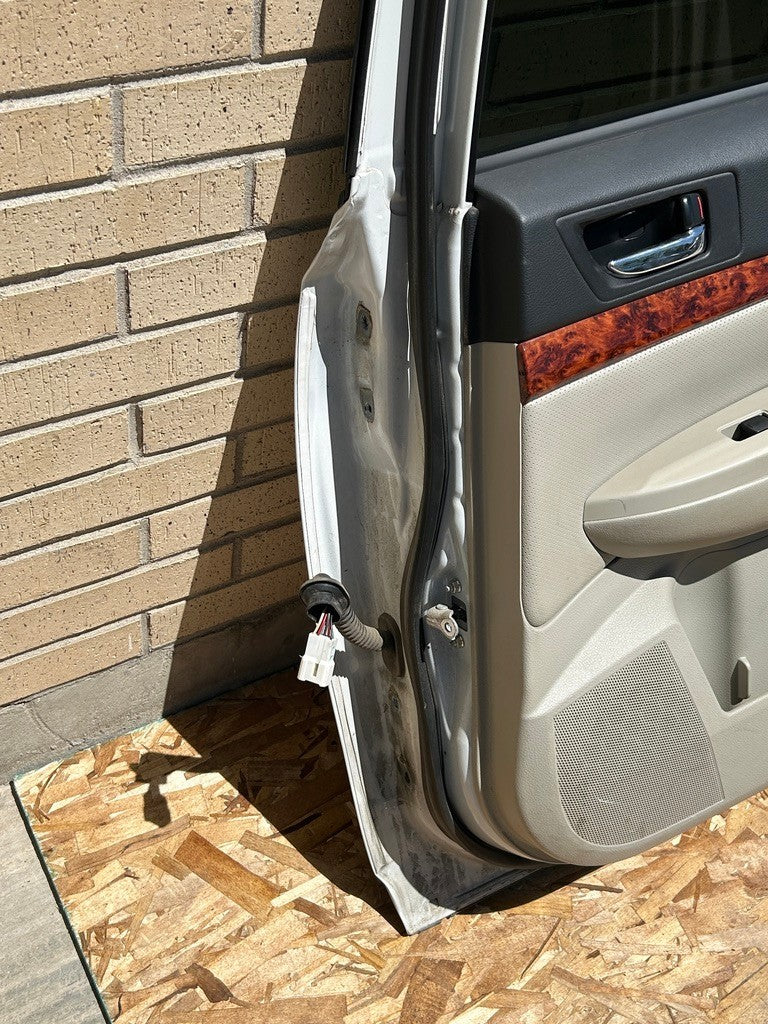 2010-2014 Subaru Outback Right Rear Door Shell Complete Satin White Pearl 37J
