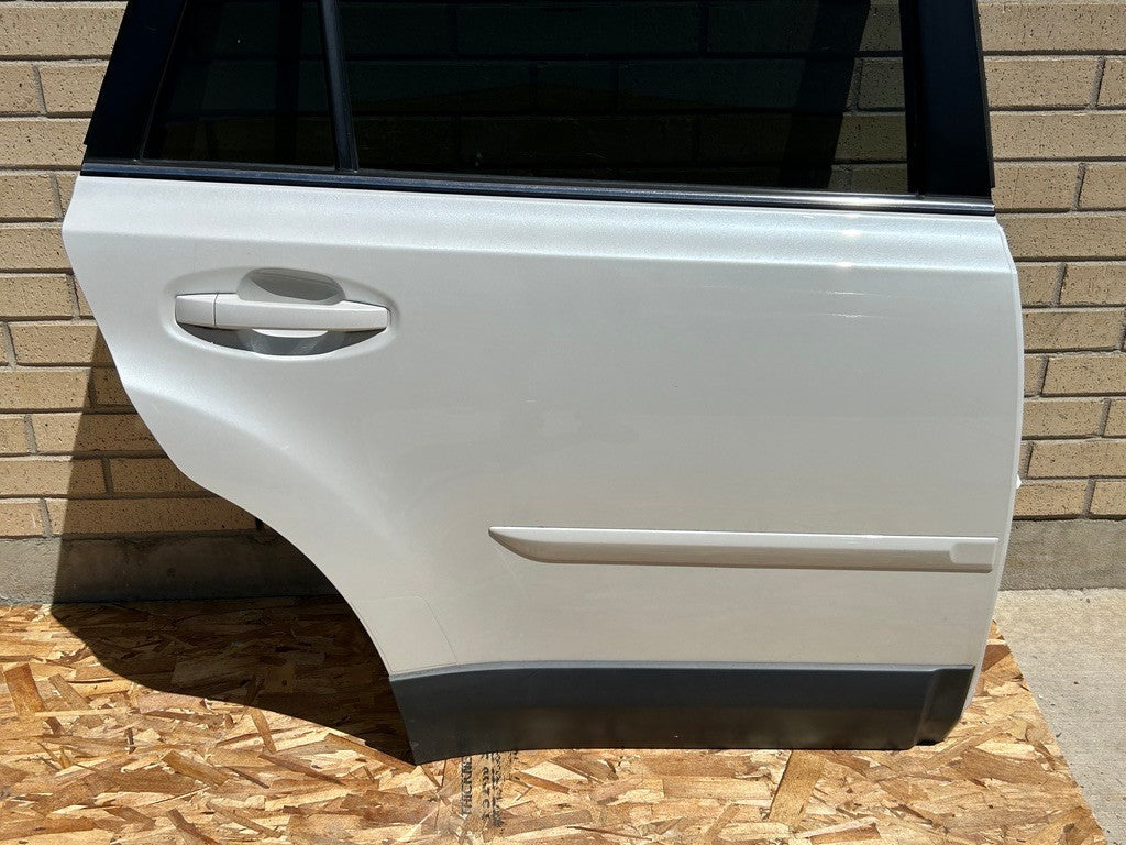 2010-2014 Subaru Outback Right Rear Door Shell Complete Satin White Pearl 37J