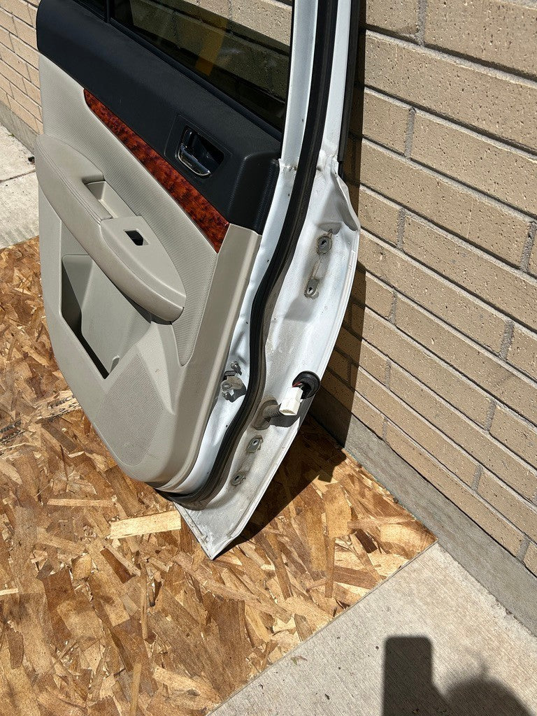 2010-2014 Subaru Outback Left Rear Door Shell Complete Satin White Pearl 37J