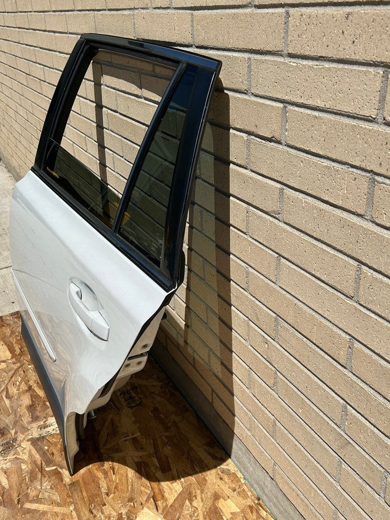 2010-2014 Subaru Outback Left Rear Door Shell Complete Satin White Pearl 37J