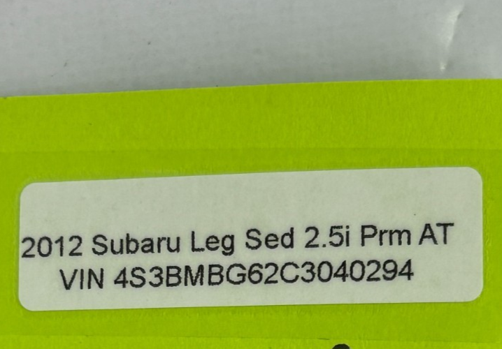 2010-2014 Subaru Legacy Automatic Gear Shifter Shift Knob Handle OEM 35160AJ00A