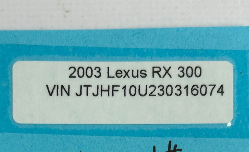 1999-2003 Lexus RX300 Emergency Tool Bag Carrier Holder Package OEM 09120-48010