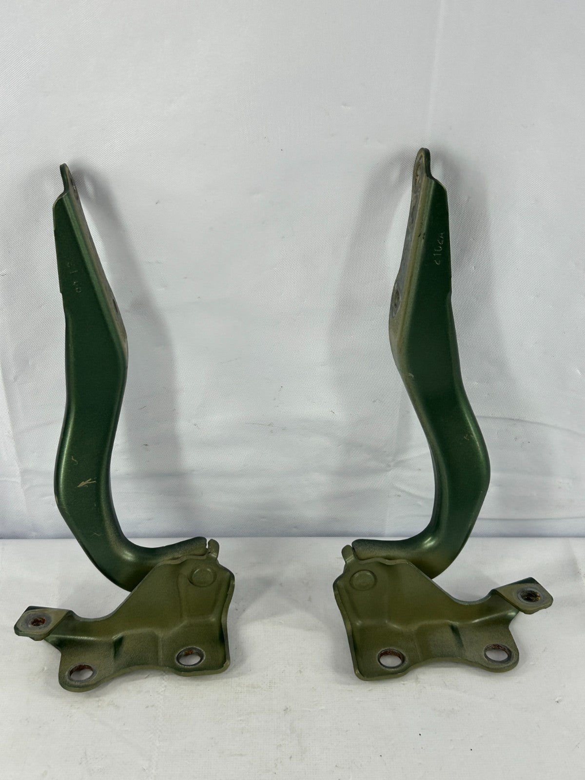 2010-2014 Subaru Outback Front Left Right Hood Hinge Set Green OEM 57260AJ00A9P