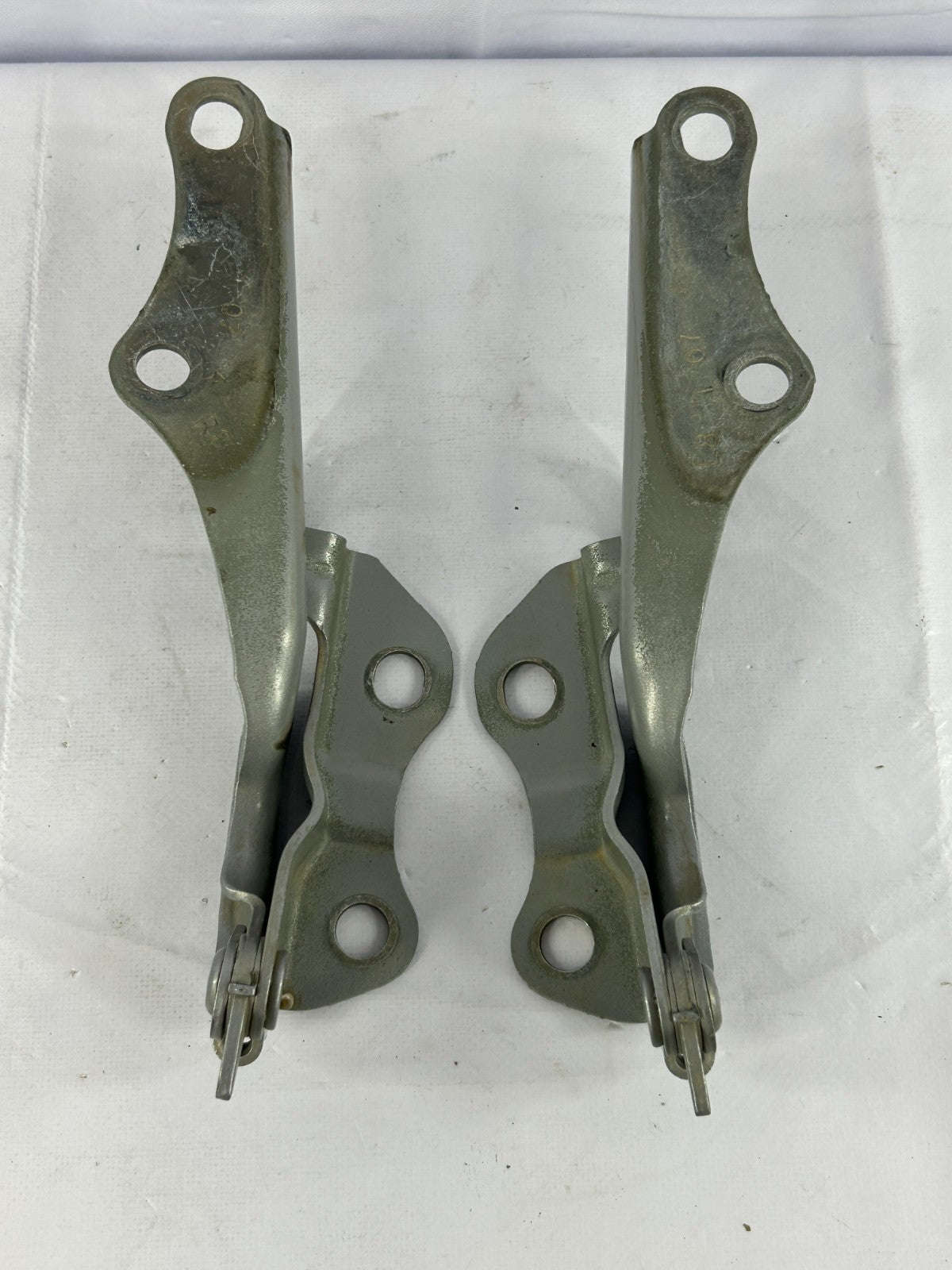 2001-2007 Toyota Sequoia Front Left/Right Hood Hinge Set Gray OEM 53420-0C010