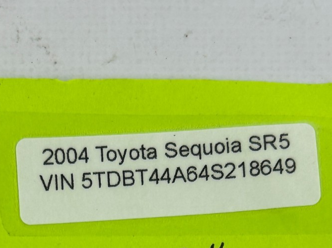 2001-2007 Toyota Sequoia Front Left/Right Hood Hinge Set Gray OEM 53420-0C010