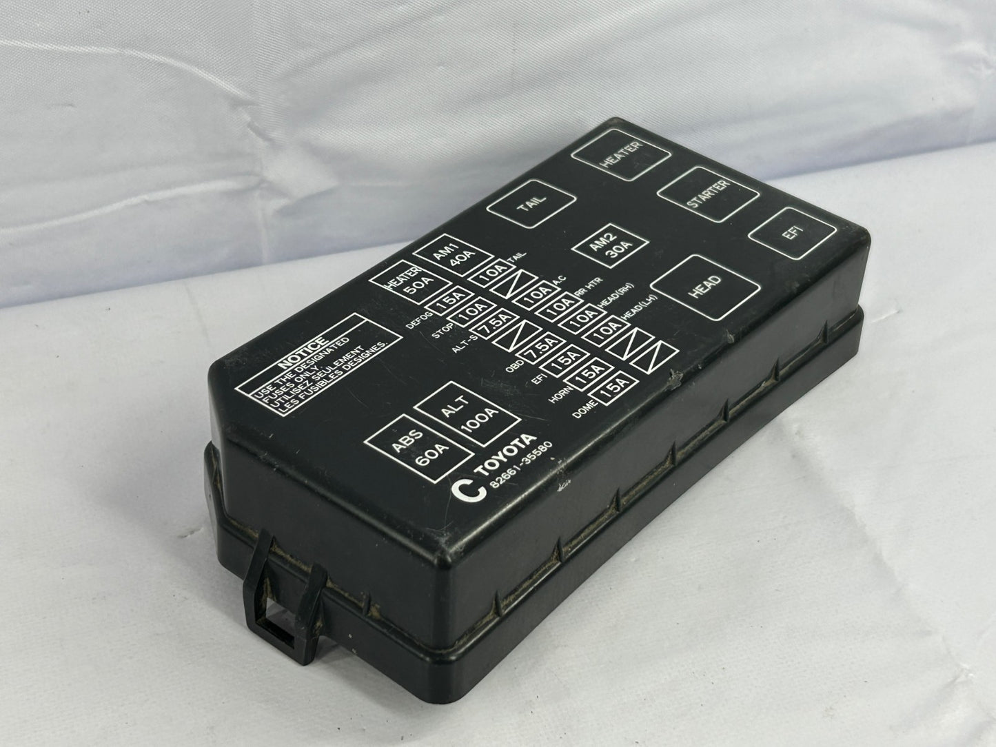 1996-1999 Toyota 4Runner Engine Fuse Relay Box Top Cover Lid OEM 82661-35580