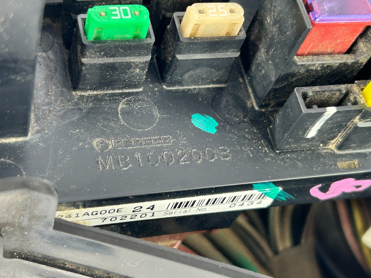 2007-2008 Subaru Outback Engine Fuse Relay Junction Box Panel OEM 82290AG00B