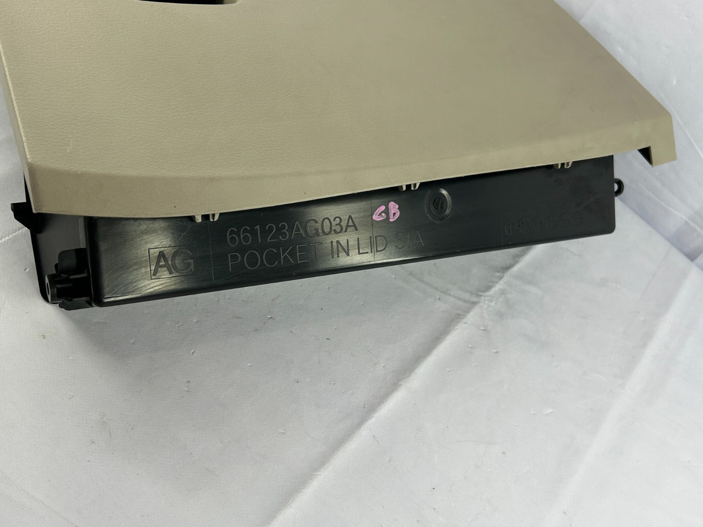 2008-2009 Subaru Outback Glove Box Storage Compartment Lid Beige OEM 66123AG03A