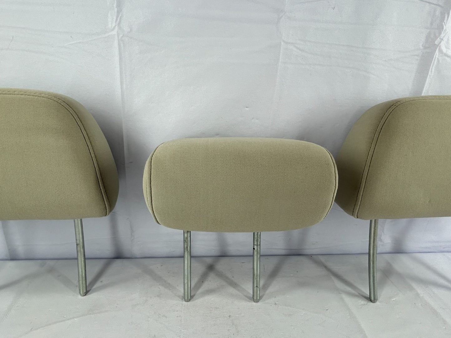 08-09 Subaru Outback Rear 2nd Row Seat Headrest Set of 3 Beige OEM 64261AG01BWA