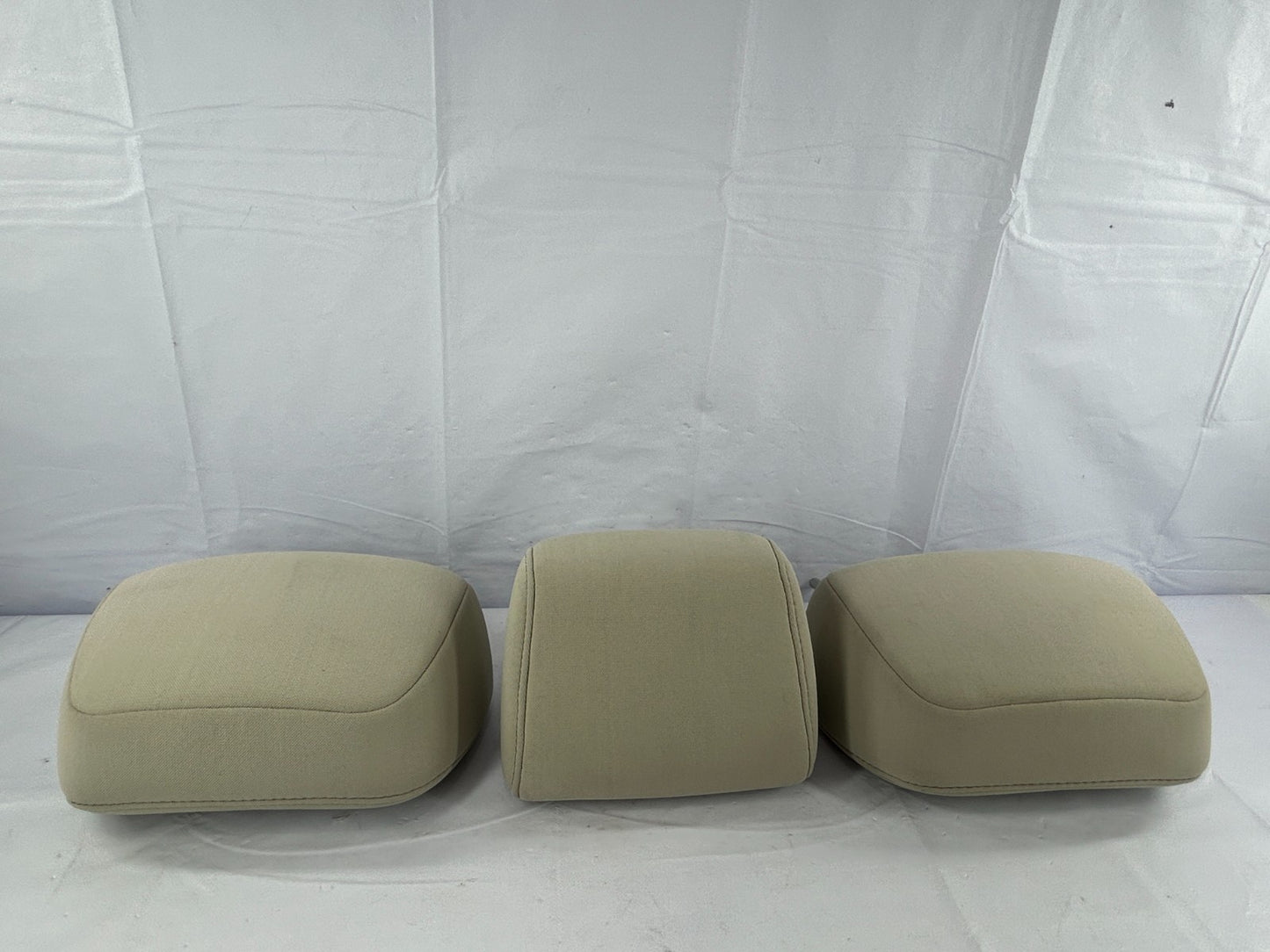08-09 Subaru Outback Rear 2nd Row Seat Headrest Set of 3 Beige OEM 64261AG01BWA