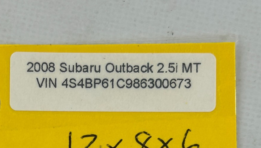 05-09 Subaru Outback Center Console Manual Gear Shift Assembly OEM 35016AG020